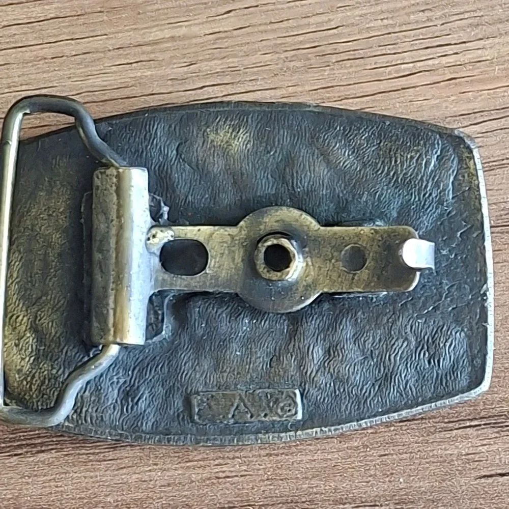 Vintage Lumberjack Axe Chopping Wood 3D Enamel Belt Buckle Logger Rustic